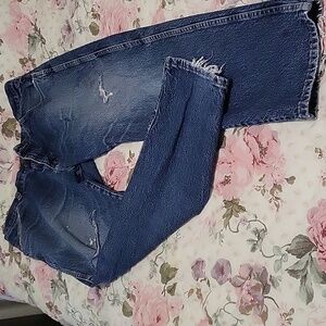 38 x 30 distressed Wrangler jeans